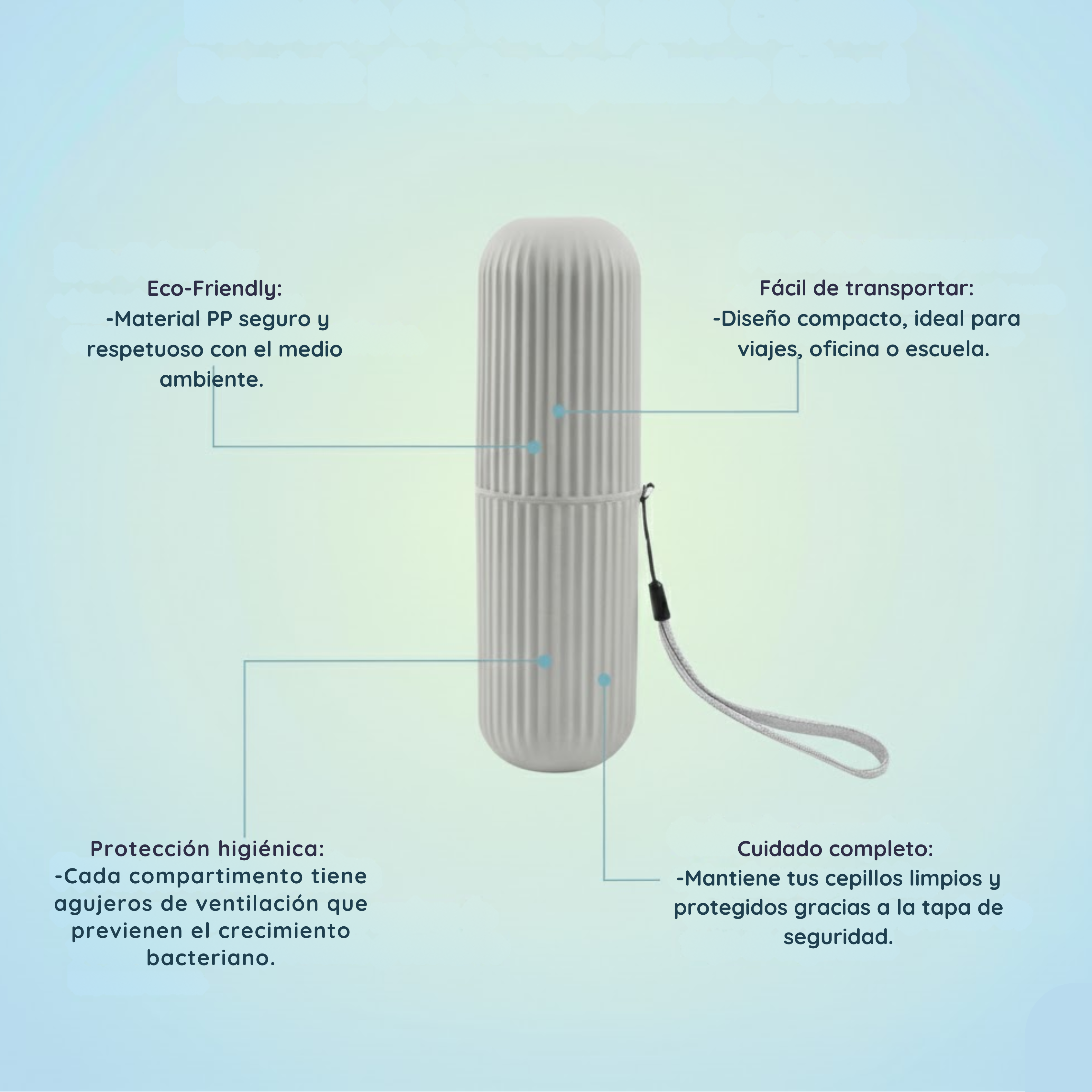 Estuche para Cepillo de Dientes